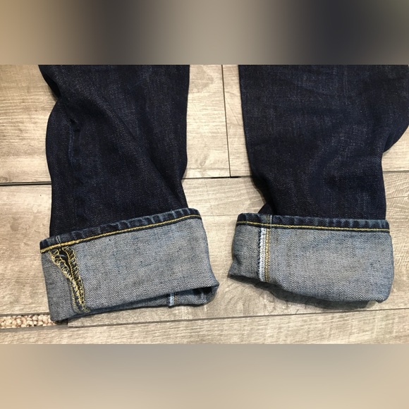 RRL Double RL Men’s Denim Blue Jeans Slim Narrow Union Standard Zip Fly Sz 33X32 - Picture 13 of 13